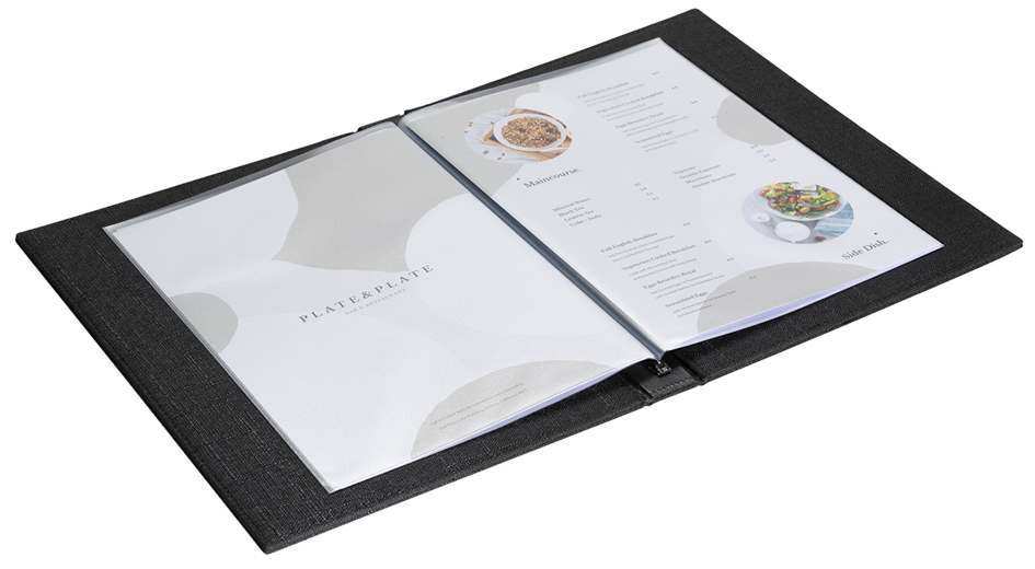 Cartes de menus, lin