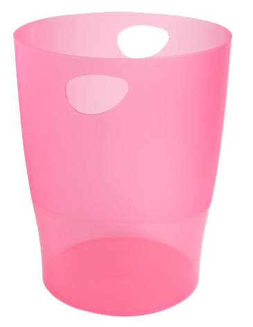 EXACOMPTA Corbeille à papier ECOBIN, 15 litres, framboise