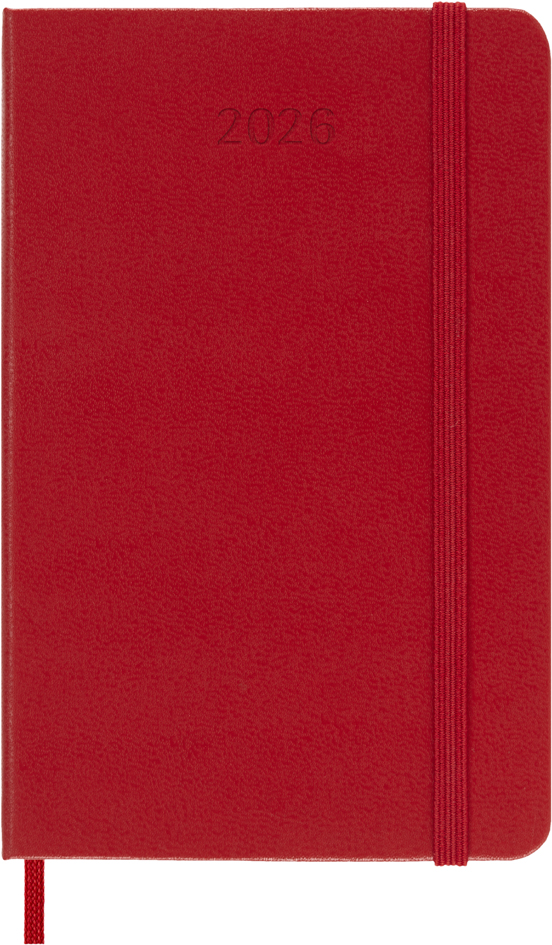 MOLESKINE Agenda 2026, journalier, L/A5, rigide, rouge