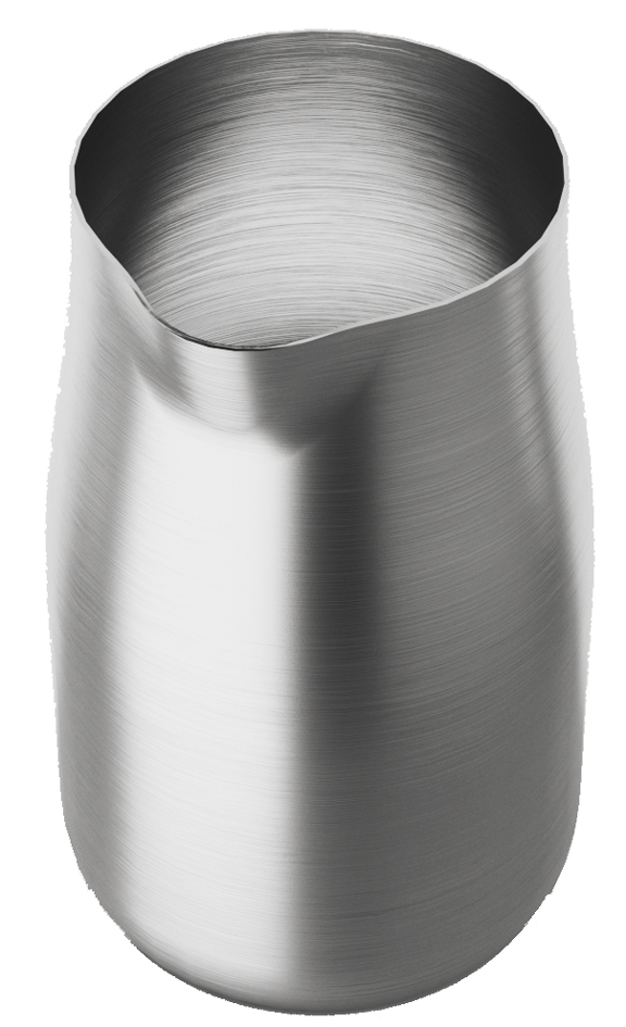 Petit pot à lait, acier inoxydable mat