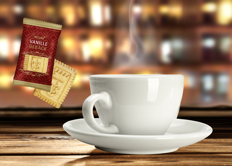 HELLMA Biscuit élégant à la vanille, emballage unitaire