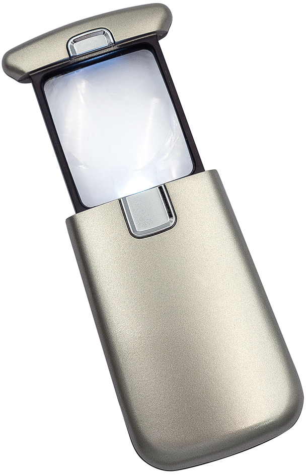WEDO Loupe Lucina avec lumière LED, argent