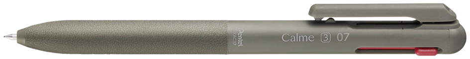 Stylo à bille poussoir multicolore Calme-3, kaki