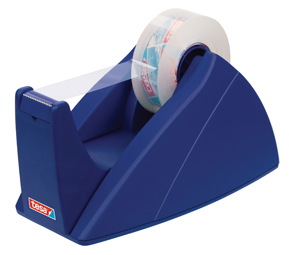 tesa Dévidoir de bureau Easy Cut, non équipé, bleu