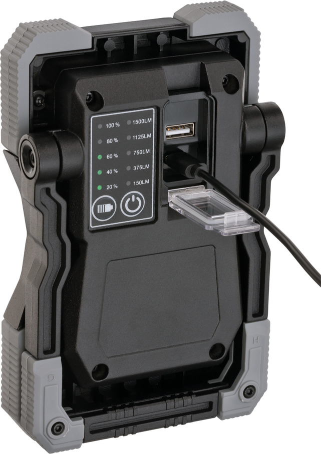 Projecteur LED rechargeable RUFUS, vue arrière