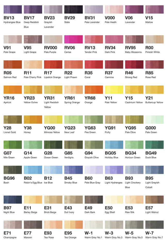aperçu des couleurs