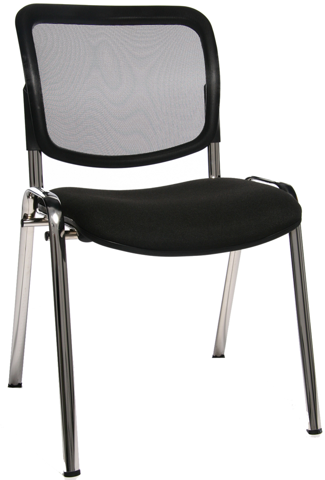 Topstar Chaise de bureau 'Net Point Visit chrom', noir