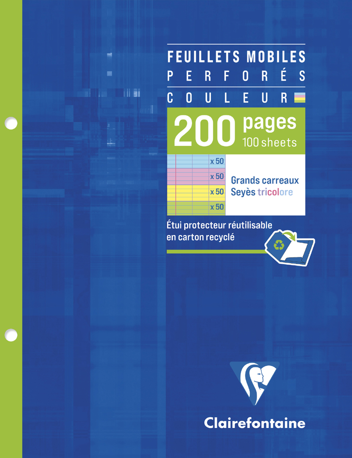 Feuillets mobiles, 170 x 220 mm
