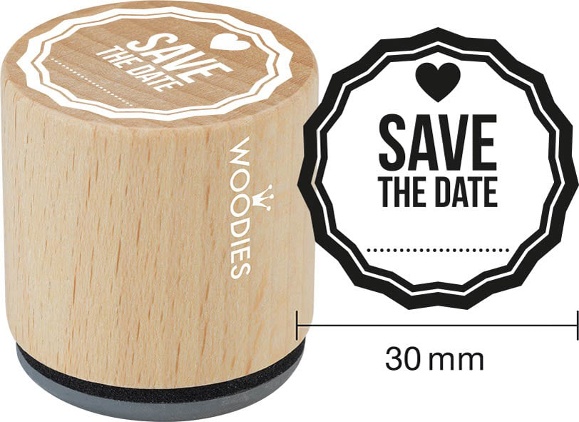 COLOP Tampon à motif Woodies 'Save The date'