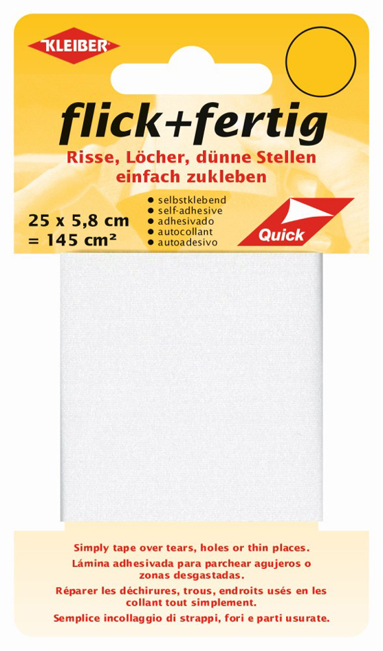 KLEIBER Set de réparation Flick + Fertig, blanc