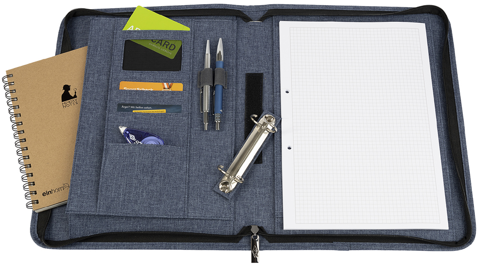 Porte-documents classeur, A4, tissu