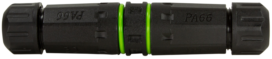Coupleur fibre optique avec 2 manchons de câble