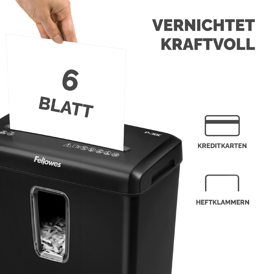 Visuel de référence : détruit efficacement (cartes de crédit, agrafes)