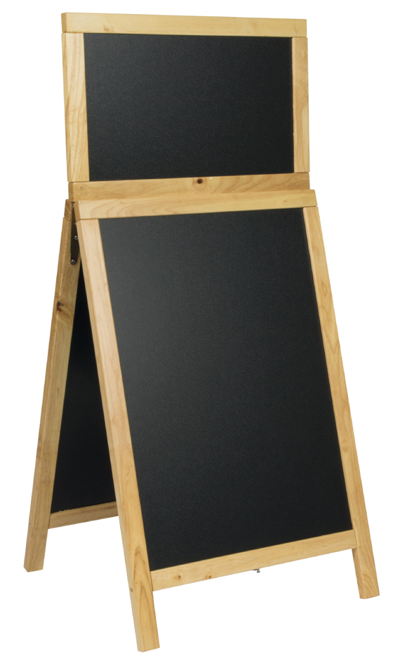 Securit Panneau trottoir DELUXE Top Board, couleur hêtre