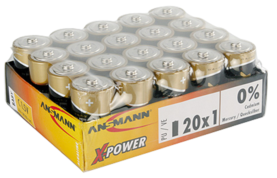 ANSMANN Pile alcaline 'X-Power', Baby C, présentoir de 20