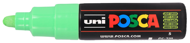 Marqueur à pigment POSCA PC7M, vert clair