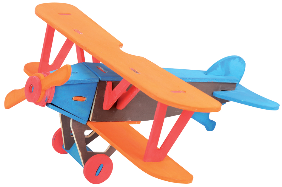 Puzzle 3D "Avion biplan", utilisation