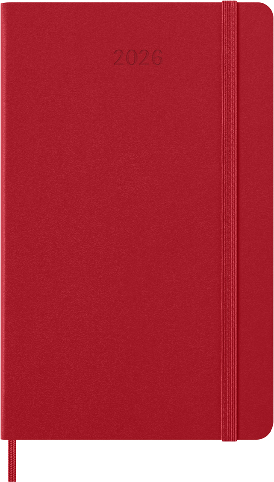 MOLESKINE Agenda 2026, semainier, L/A5, rigide, rouge