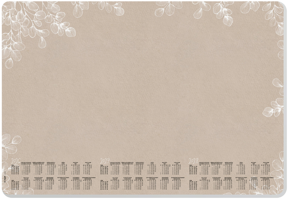 sigel Sous-main bloc papier 'Natural Eucalyptus', 595x410 mm