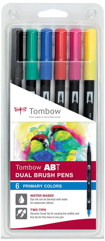 TOMBOW Feutre double pointe 'ABT DUAL BRUSH PEN', couleurs