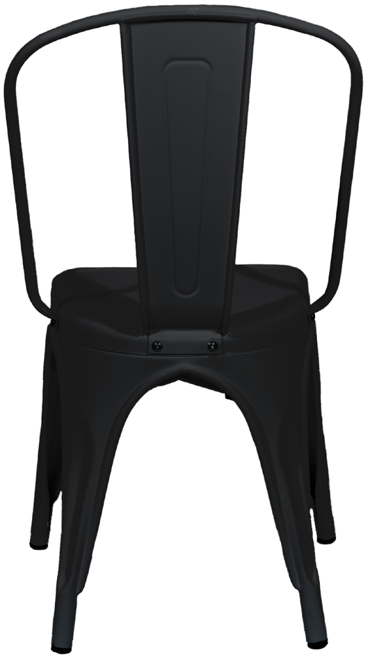 Chaise visiteur d'extérieur URBAN, noir
