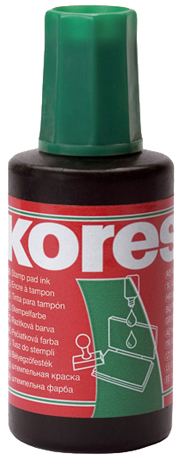 Kores Encre pour tampon encreur, contenu: 27 ml, vert