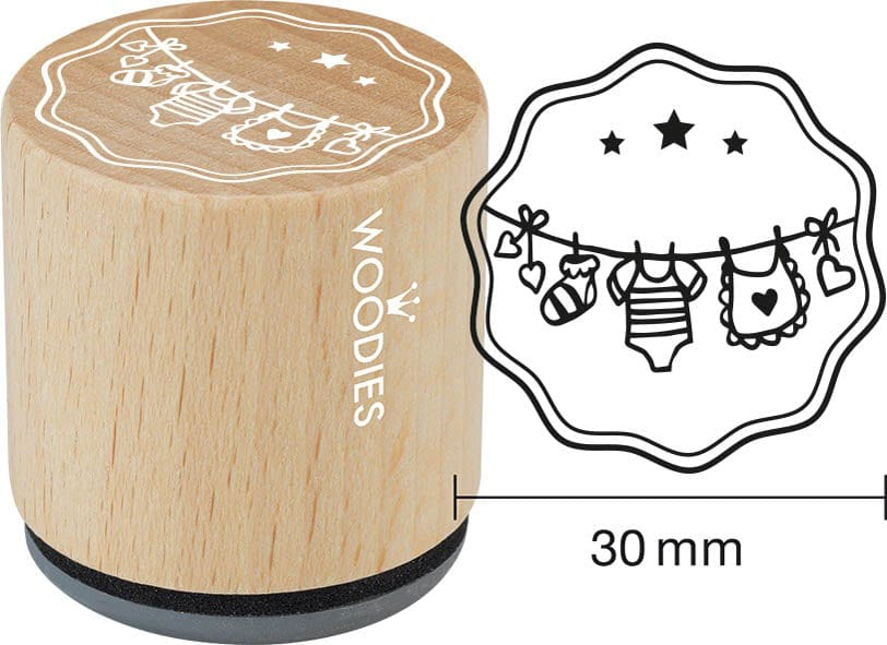 COLOP Tampon à motif Woodies 'corde à linge'