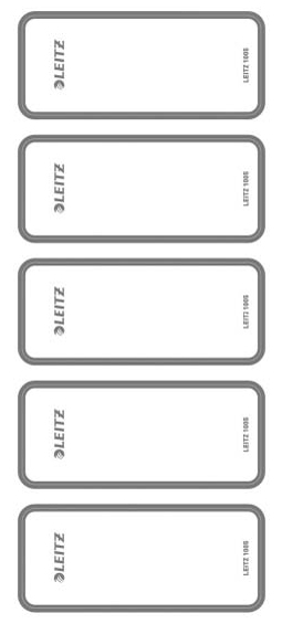 LEITZ Etiquette pour dos de classeur, 36 x 111 mm, court