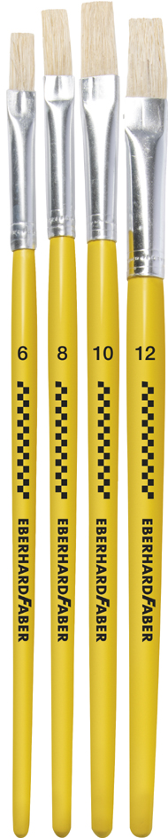 EBERHARD FABER Set de pinceaux brosse WINNER, 4 pièces