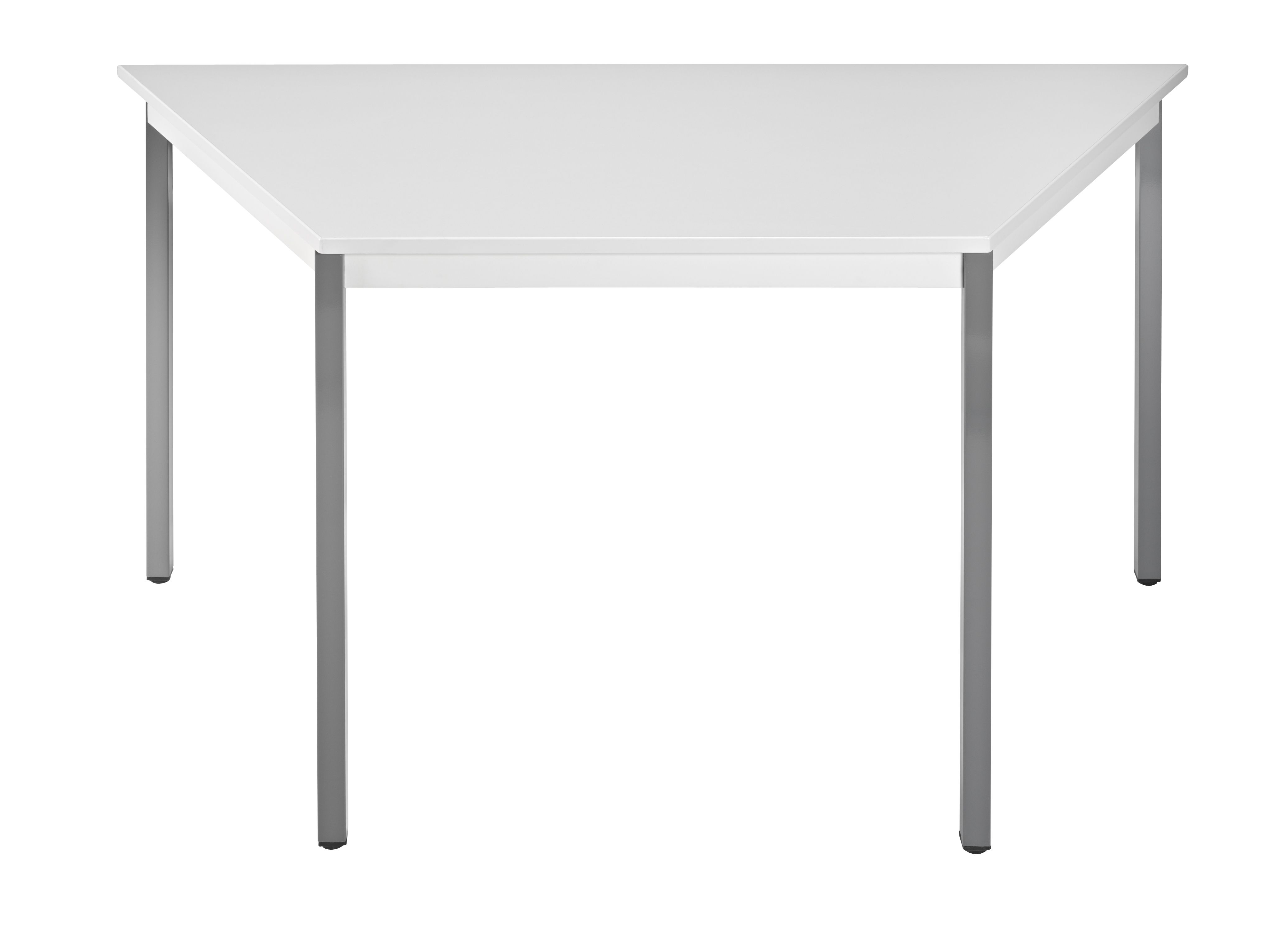 Visuel de référence: table de réunion modulaire, trapezoïdale, gris clair