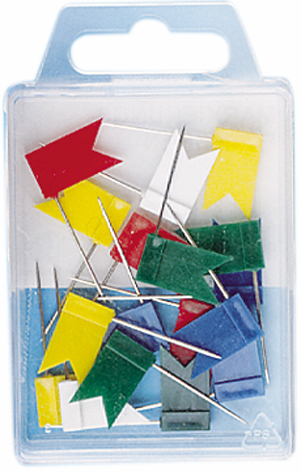 Epingles de signalisation, drapeau