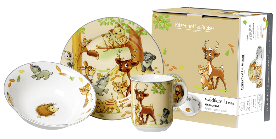 Ritzenhoff & Breker Service de vaisselle ANIMAUX DE LA FORET