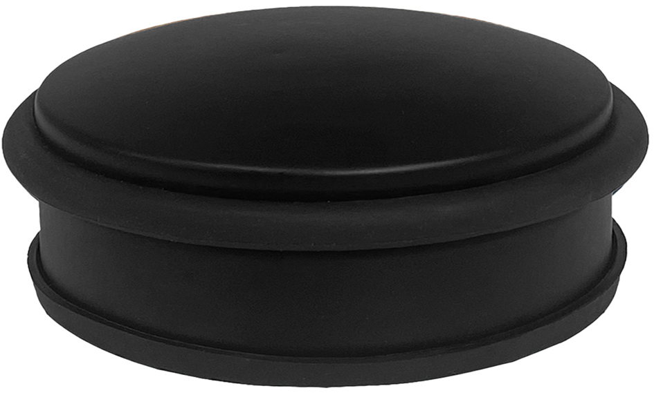 ALBA Butoir de porte, en acier, diamètre: 102 mm, noir