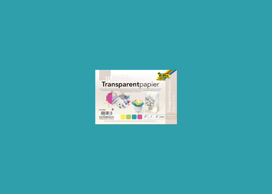 folia Papier transparent 'Candy', 505 x 700 mm, 115 g/m2