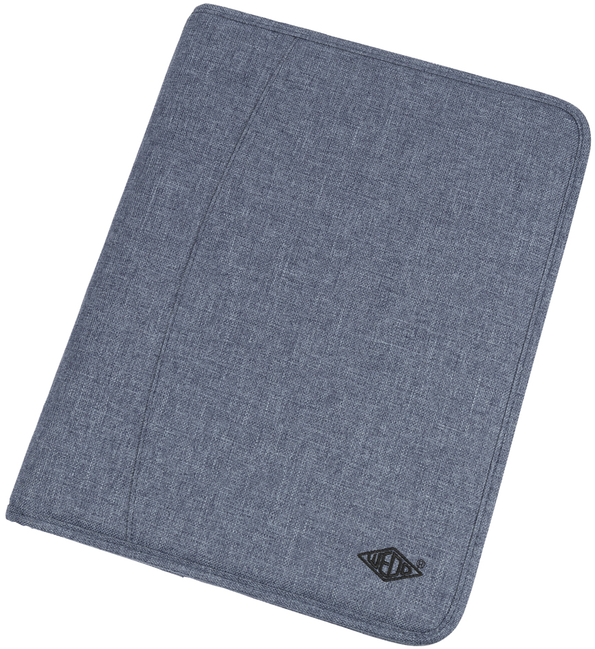 WEDO Serviette classeur 'DENIM', A4, en polyester, bleu mêlé