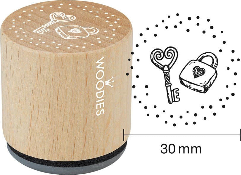 COLOP Tampon à motif Woodies 'clé & cadenas'