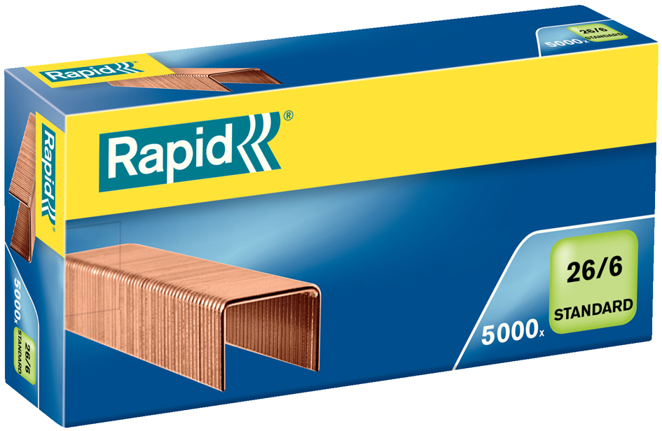 Rapid Agrafes Standard 24/6, cuivré