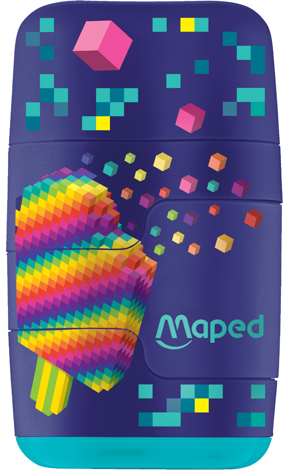 Duo taille-crayons et gomme