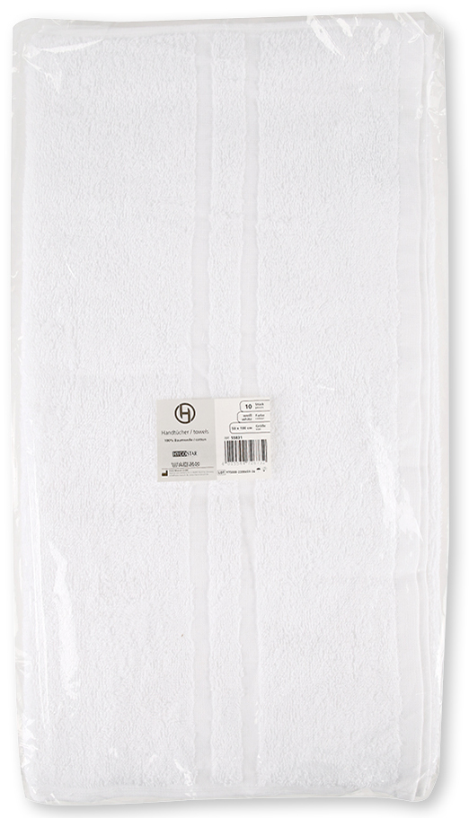 Serviette de toilette, 500 x 1000 mm, emballé