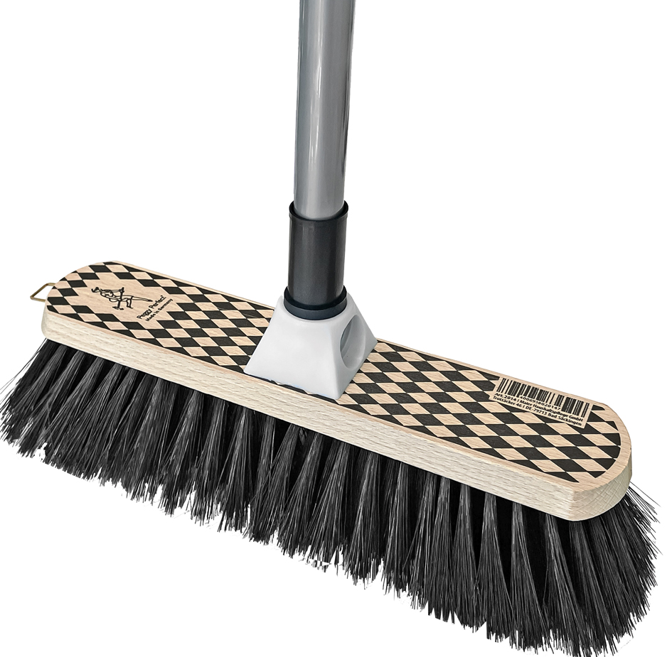 Peggy Perfect Balai avec manche 'Arlequin', bois