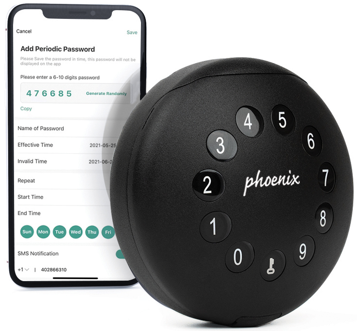 Boîte à clés PALM KS0211E, programmable avec app
