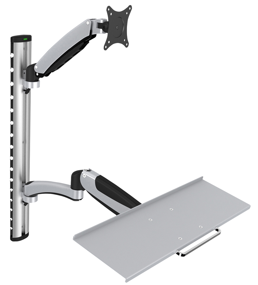 DIGITUS Support pour écran LCD/LED, avec porte-clavier