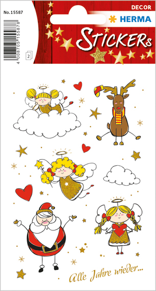 HERMA Stickers de Noël DECOR 'Adèle, petit ange'