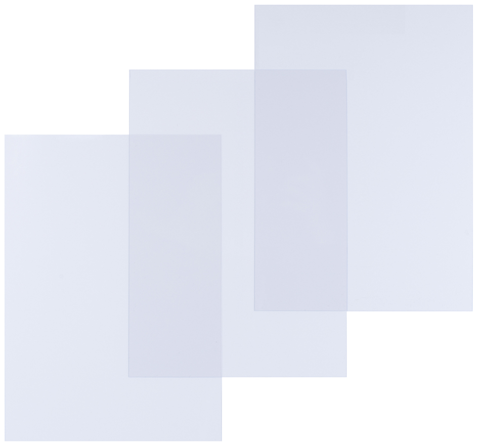 pavo Plat de couverture, A4, PP, 0,30 mm, transparent mat