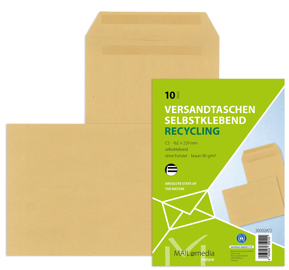 MAILmedia Pochette d'expedition, B4, kraft marron