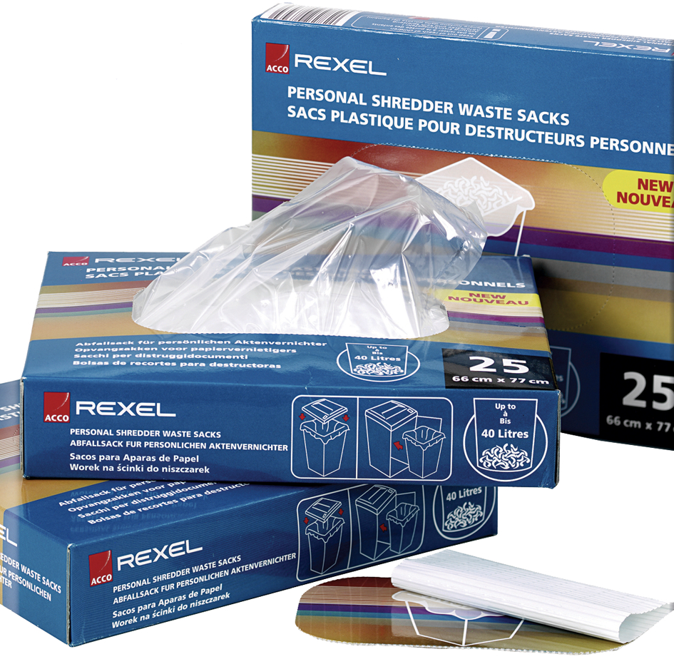 Rexel Sac à déchets pour destructeur de documents