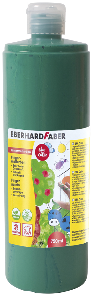 EBERHARD FABER Peinture au doigt EFA Color, vert permanent