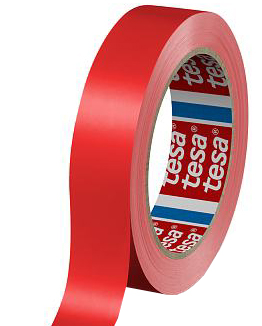 tesa Ruban adhésif d'emballage 60404, 19 mm x 66 m, noir