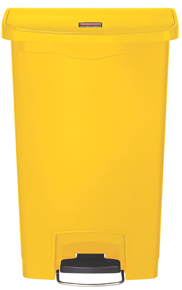 Collecteur à pédale Slim Jim, 50 litres, jaune