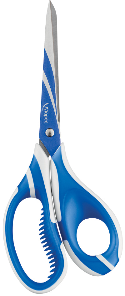 Ciseaux de bricolage Zenoa Fit, bleu/blanc